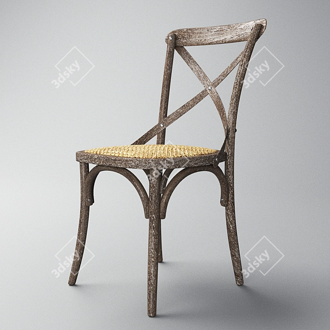 195 Model LoftDesign Chair 3D model image 2