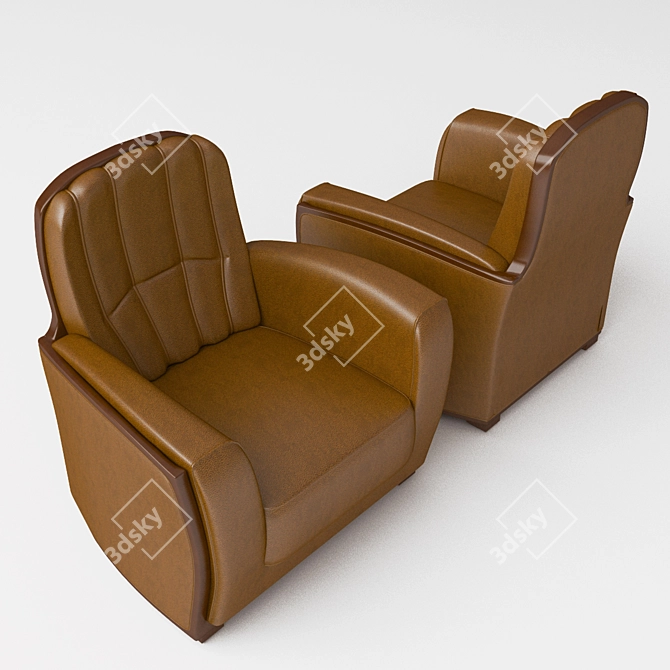 Luxury Mascheroni Armchair 3D model image 2