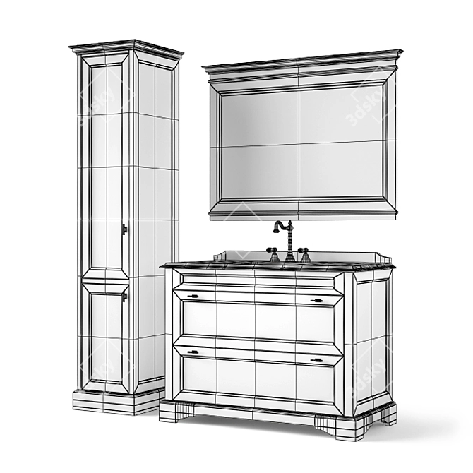 Greenwich Bathroom Furniture Set 3D model image 3