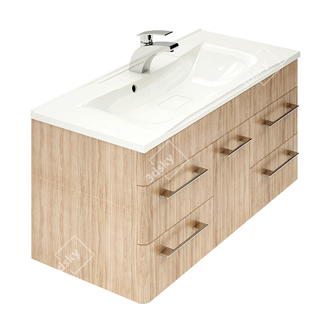 Caprigo Assord Bathroom Furniture 3D model image 2