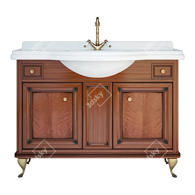 Ravenna 120 - Elegant Bathroom Furniture 3D model image 1