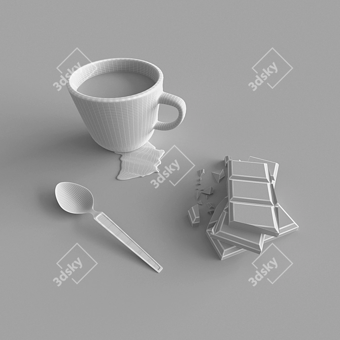 Chocojava: Indulgent Coffee with Chocolate 3D model image 1