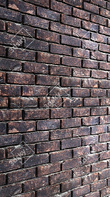 Versatile Brick Wall: Ideal for Tiling 3D model image 3