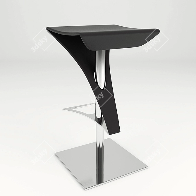 Elegant Bar Stool: Tonin Casa Real 3D model image 3