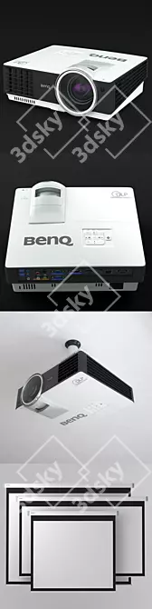 BenQ MW817ST Projector Bundle 3D model image 2