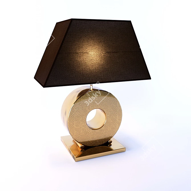 Golden Base Lamp: Elegant and Stylish 3D model image 1