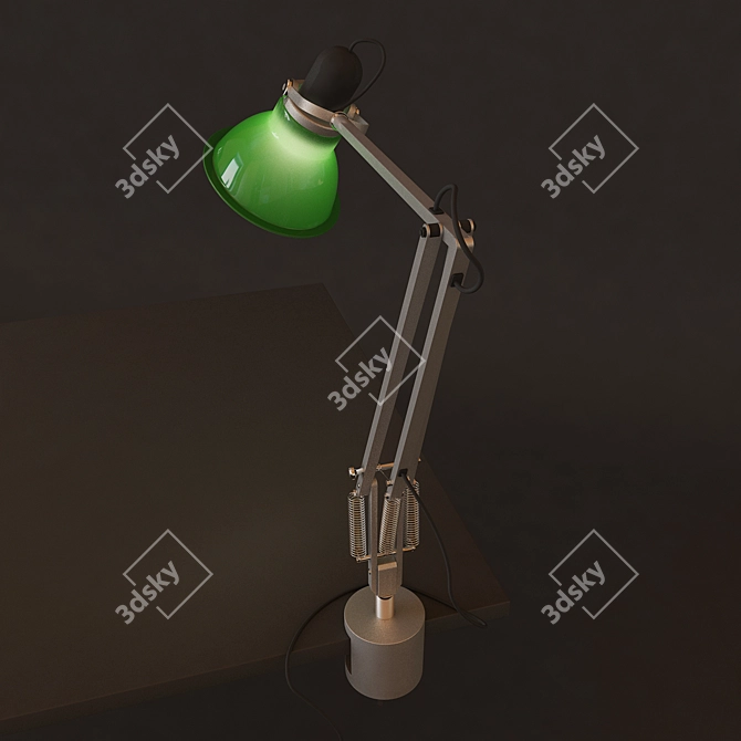 Versatile Clamp Lamp: Anglepoise Type 1228 3D model image 3