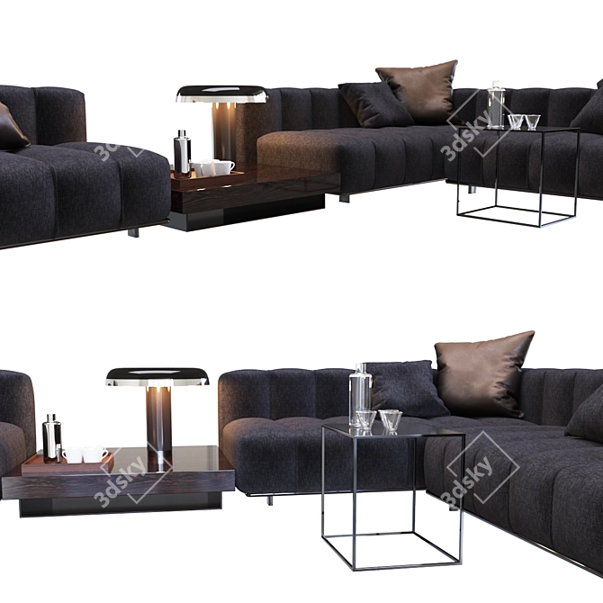 Luxury Minotti Freeman Sofa 3D model image 2