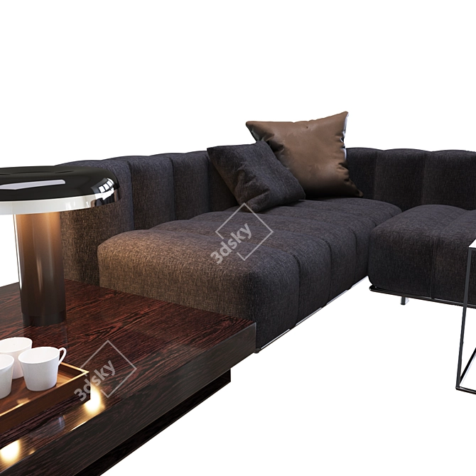 Luxury Minotti Freeman Sofa 3D model image 3