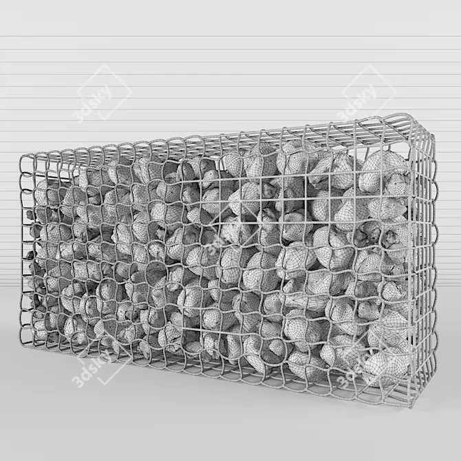 Modern Mesh Wall Décor 3D model image 2