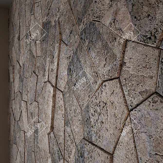 Title: 
Stone Vibe: 3D Max Decor Wall 3D model image 2