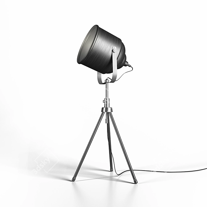 Vintage Tripod Lamp by Maisons du Monde 3D model image 1