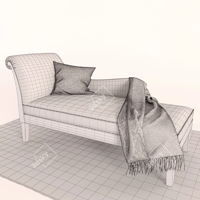 Maries Corner Long Chair LF - Ultimate Comfort and Style 3D model image 3