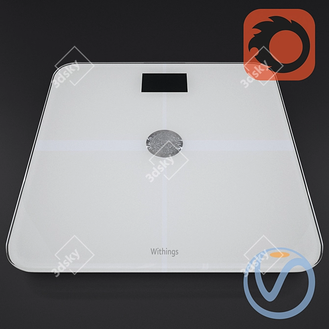 Withings WiFi Smart Scales: Body Analysis & Pulse 3D model image 1