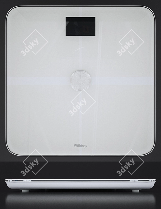 Withings WiFi Smart Scales: Body Analysis & Pulse 3D model image 2