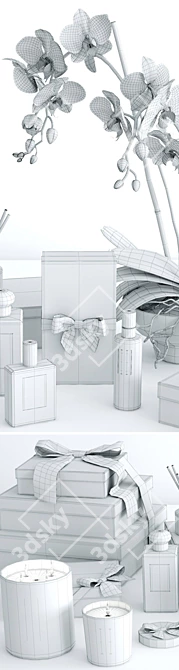 Elegant Decor Set 3D model image 3