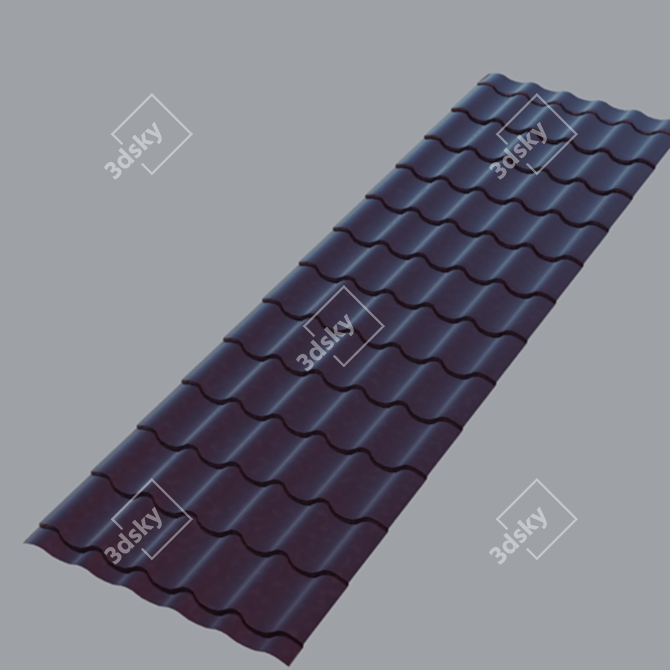 Metalocherepitsa: Stylish Metal Roofing 3D model image 1