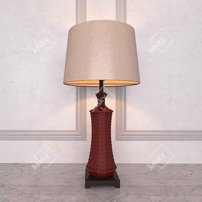 Elegant Cassian Pendant Light 3D model image 1