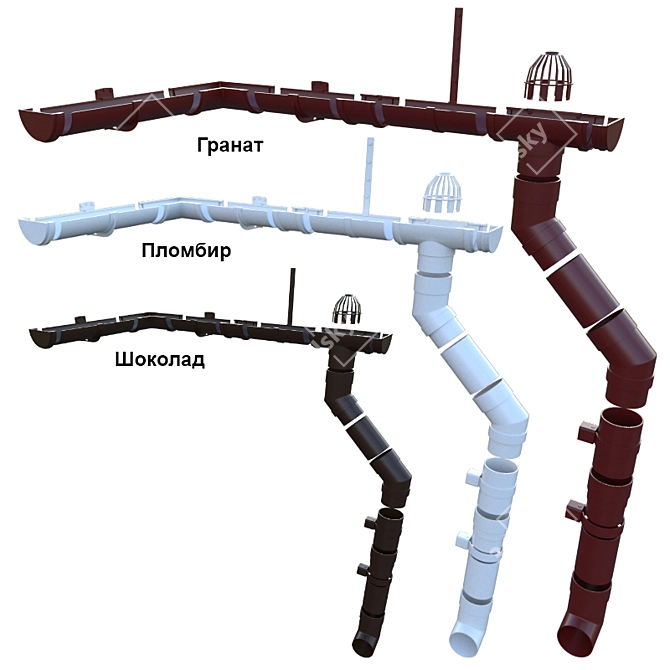 Title: Docke Rainwater System 3D model image 2