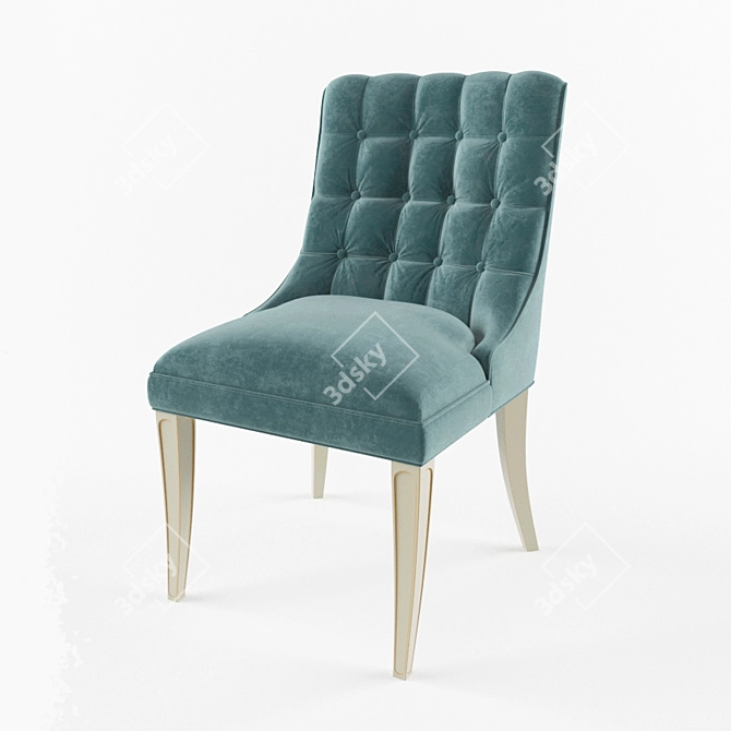 Elegant Margot Dining Chair 3D model image 1