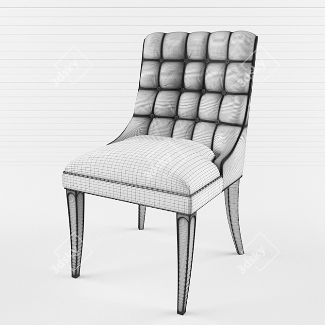 Elegant Margot Dining Chair 3D model image 2