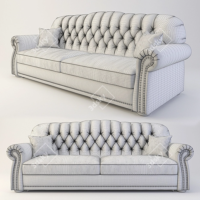 Luxurious Royal Costa Bella Sofa 3D model image 3