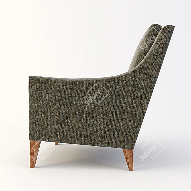 Costa Bella Gregory Chair: Elegant and Comfortable 3D model image 2