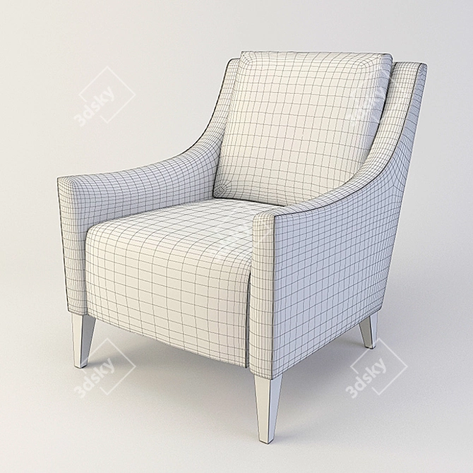 Costa Bella Gregory Chair: Elegant and Comfortable 3D model image 3