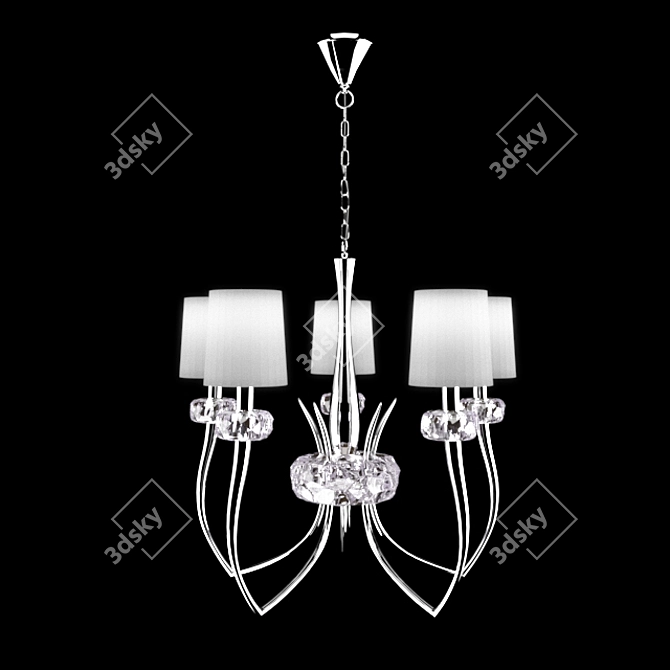 LOEWE CHROME Pendant Light 3D model image 1