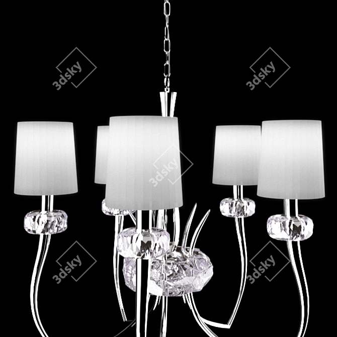 LOEWE CHROME Pendant Light 3D model image 2