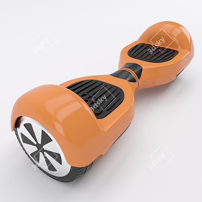 Sleek Gyroscooter: Realistic Model 3D model image 1