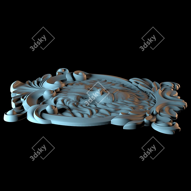 Leo Decor: Detailed 3D Lion Sculpture 3D model image 2