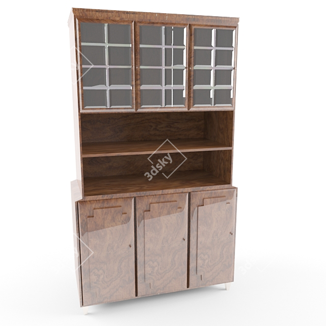 Retro Sideboard: Stylish Interior Addition! 3D model image 1