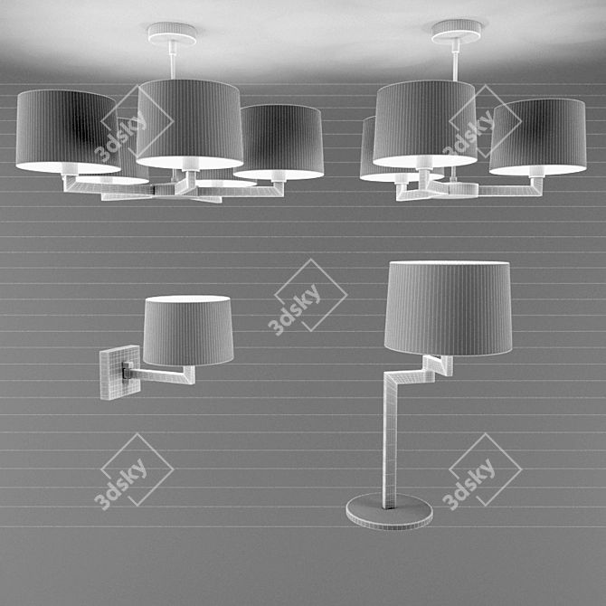 Martina Pendant Light Collection 3D model image 2