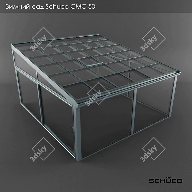 Schuco CMC 50 Winter Garden with Pent Roof 3D model image 1