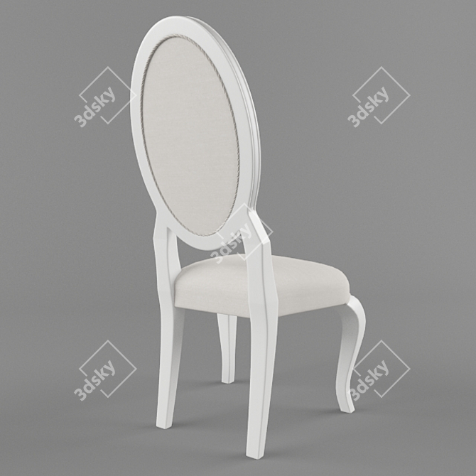 Elegant Louise Chair 3D model image 3
