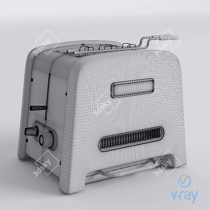 KitchenAid Artisan Toaster 3D model image 3