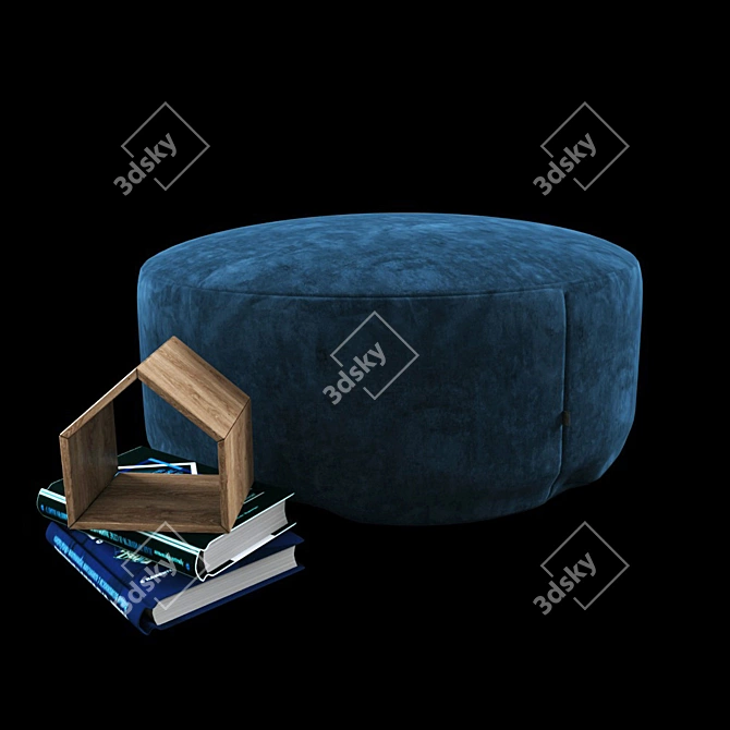 Elegant Decor Pouf 3D model image 1