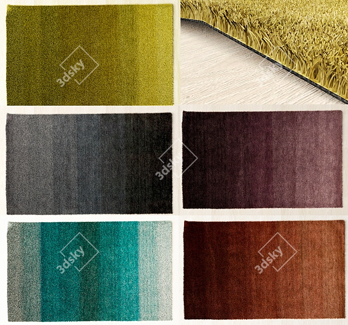 Calvin Clein Wool Blend Carpet 3D model image 2