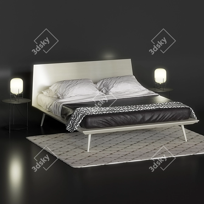 Novamobili Dodo Bed: Inspired Comfort 3D model image 1