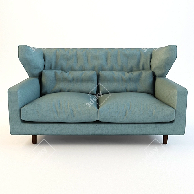 Folk Sofa: Sleek and Stylish 3D model image 1