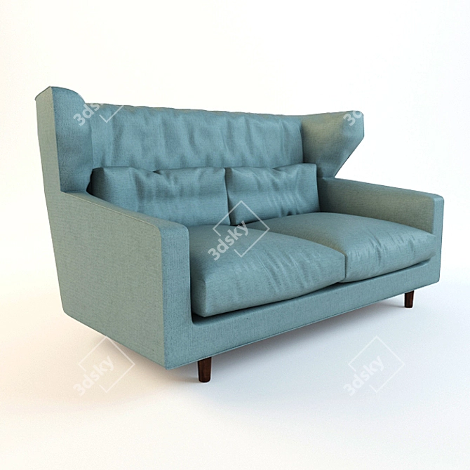 Folk Sofa: Sleek and Stylish 3D model image 2