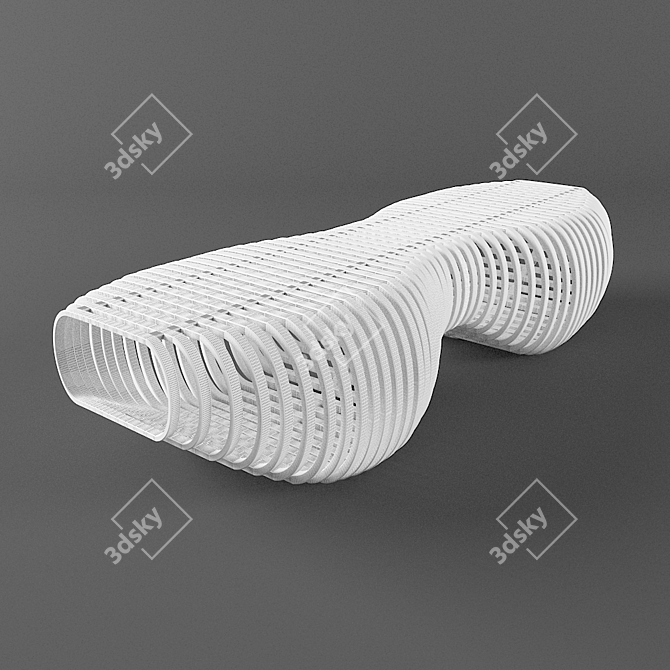 Eternal Elegance: Infinity Bench 3D model image 2