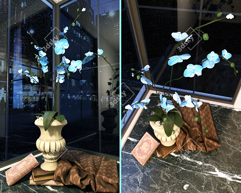 Exquisite Orchid 3D Model 3D model image 2