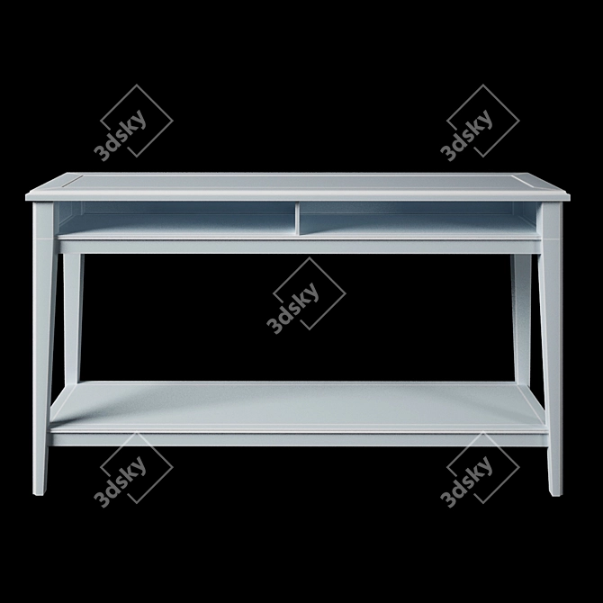 Elegant Liatorp Console Table: Grey and White 3D model image 3