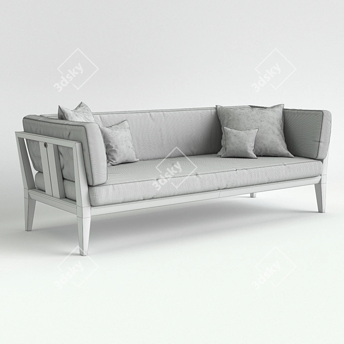  Modern Teka Sofa by RODA 3D model image 2