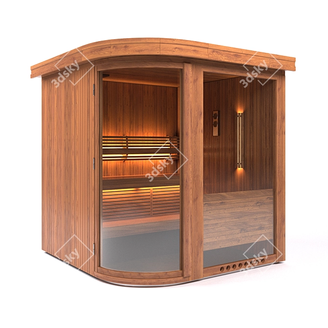 Relaxation Haven: Home Sauna 3D model image 1