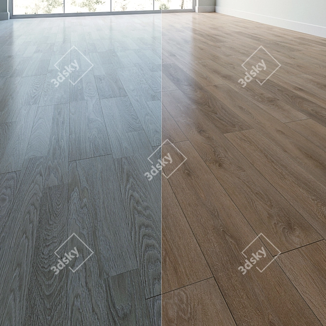 Krono Original Oak Solid Laminate Flooring 3D model image 1