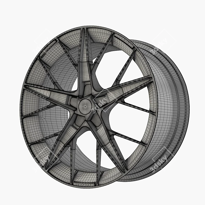 O.Z Racing Cast Disk 3D model image 2