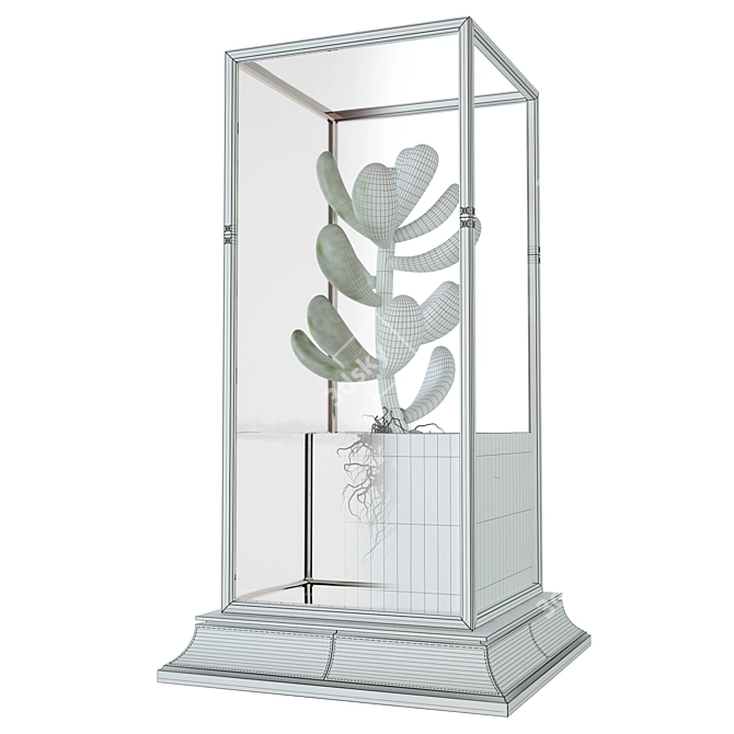 Cacti Vase Stand – Elegant Collection 3D model image 3